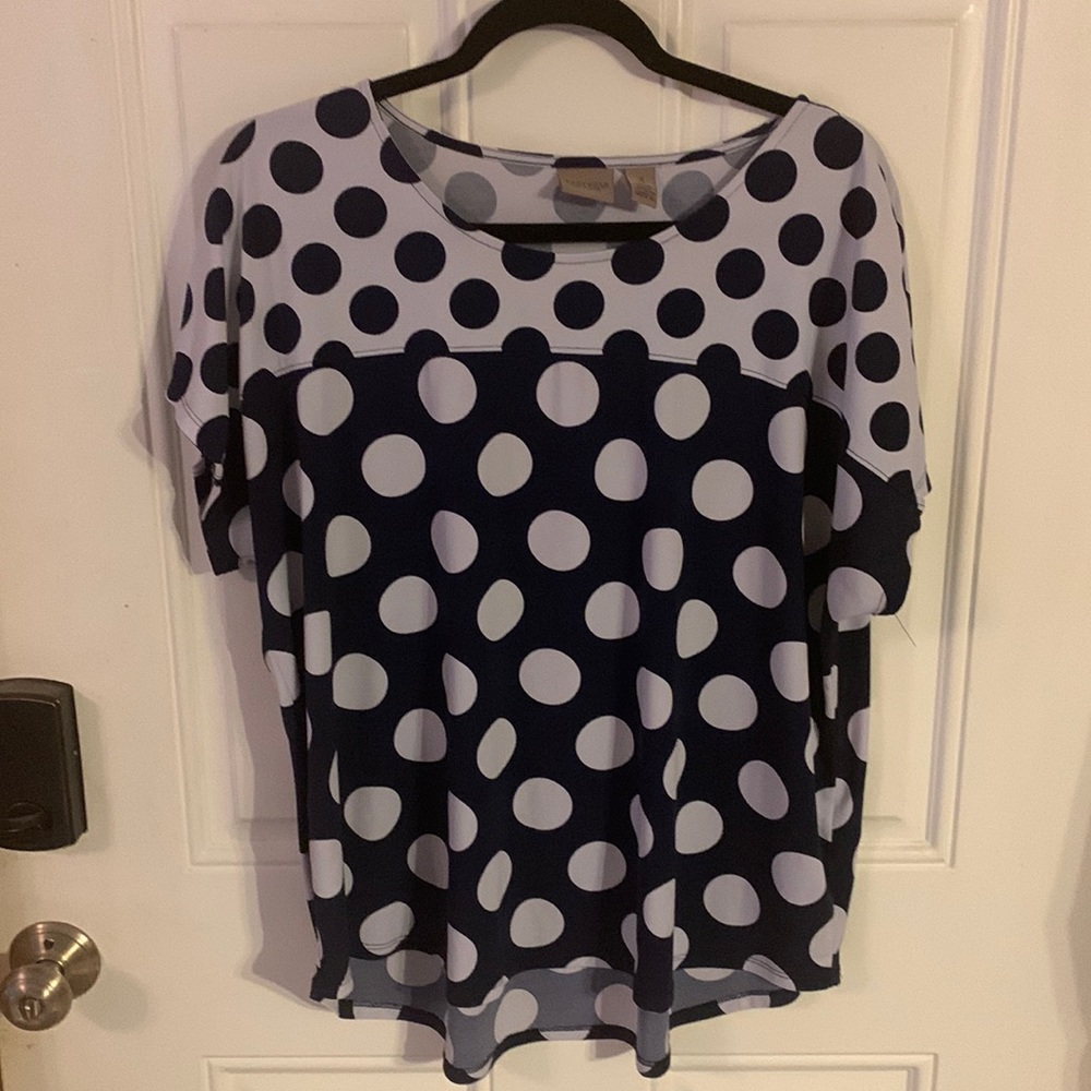 Easywear by Chico’s Polka Dot Blouse
